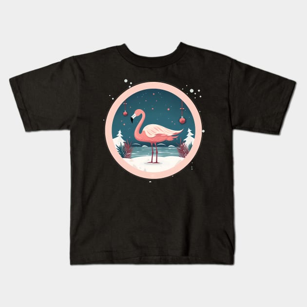 Flamingo Flock Sunset, Love Flamingos Kids T-Shirt by dukito